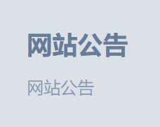 网站公告